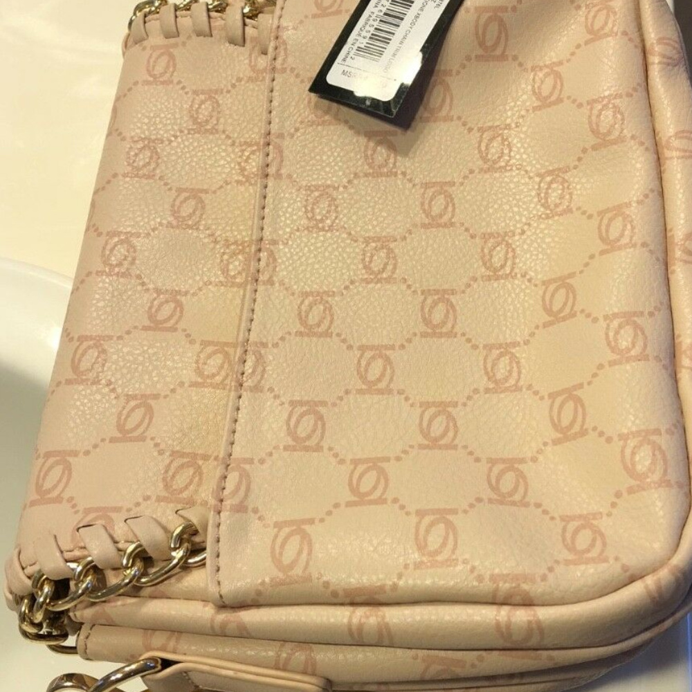 BeBe Beige Christione Xbody Chain Trim Logo Blush